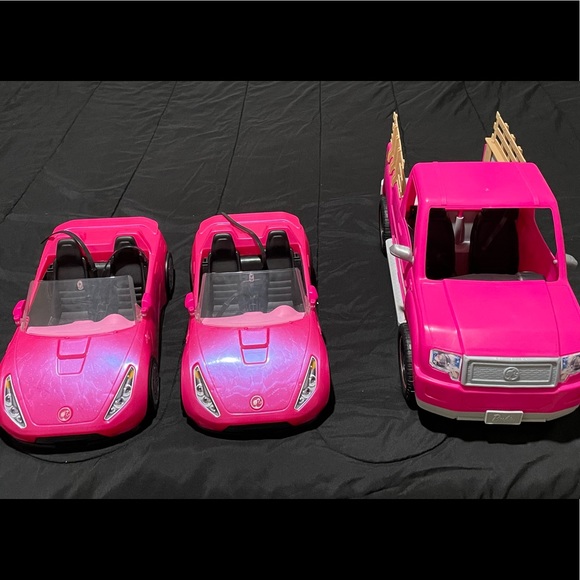 Barbie Other - Barbie Farm Truck & Sports Cars